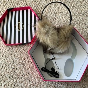 NIB Juicy Couture Earmuff Headphones